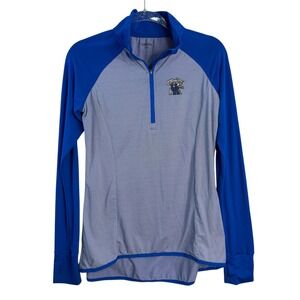 Captivating Apparel Kentucky Wildcats Womens Small Blue Gray 1/4 Zip Pullover
